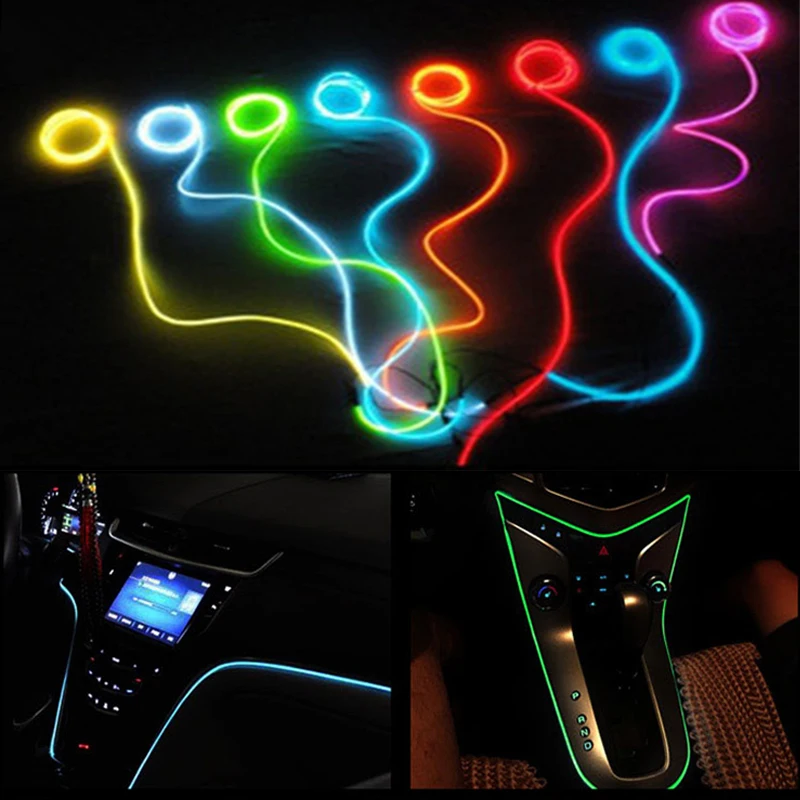 Светодиодная Проводная трубка EL для салона автомобиля Mazda 3 6 5 спойлеры фонарь cx cx7