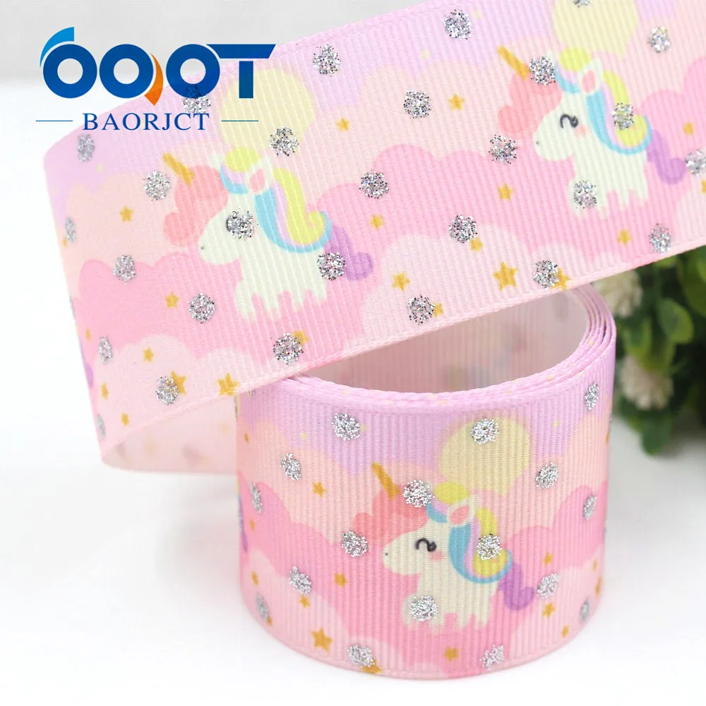 OOOT BAORJCT ленты для мультфильмов 38 мм 10 ярдов с термопередачей напечатанные grosgrain