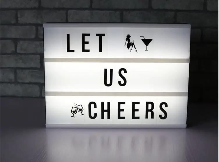 A4/A5 Размер 3 линии Кино tic световой короб светодио дный lightbox букв 85 использовать AA