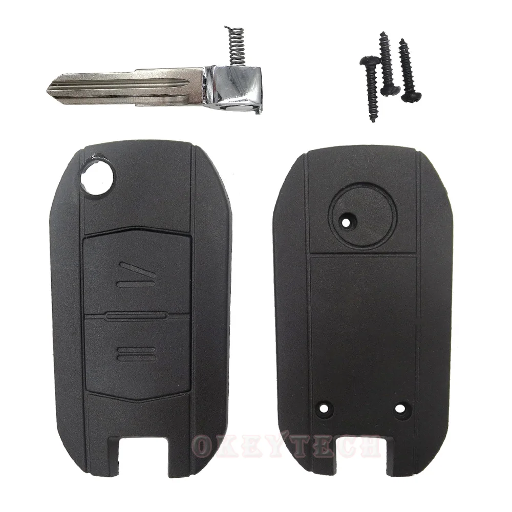 Модифицированный складной чехол для автомобильного ключа пульта с 2 кнопками