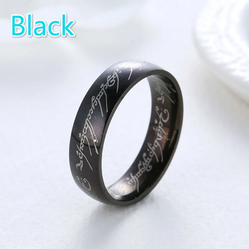 Кольца-руны из титановой стали для мужчин и женщин уникальные простые ювелирные
