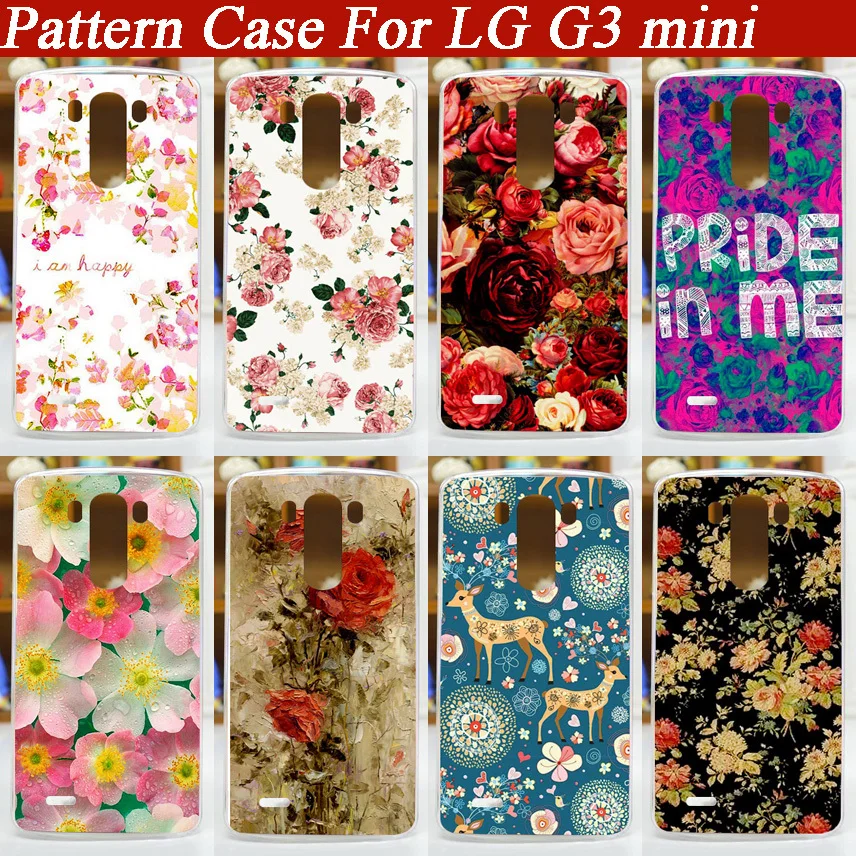 Высококачественный чехол с рисунком красивых цветов для LG G3 mini G3mini D722 D725 D728 D724 G3S S