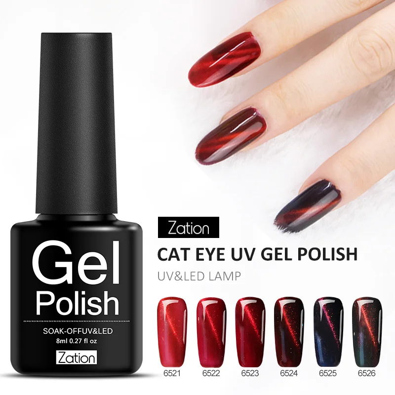 Магнитные кошачьи глаза УФ лак для ногтей Маникюрный гель 8 мл DIY Vernis полулак