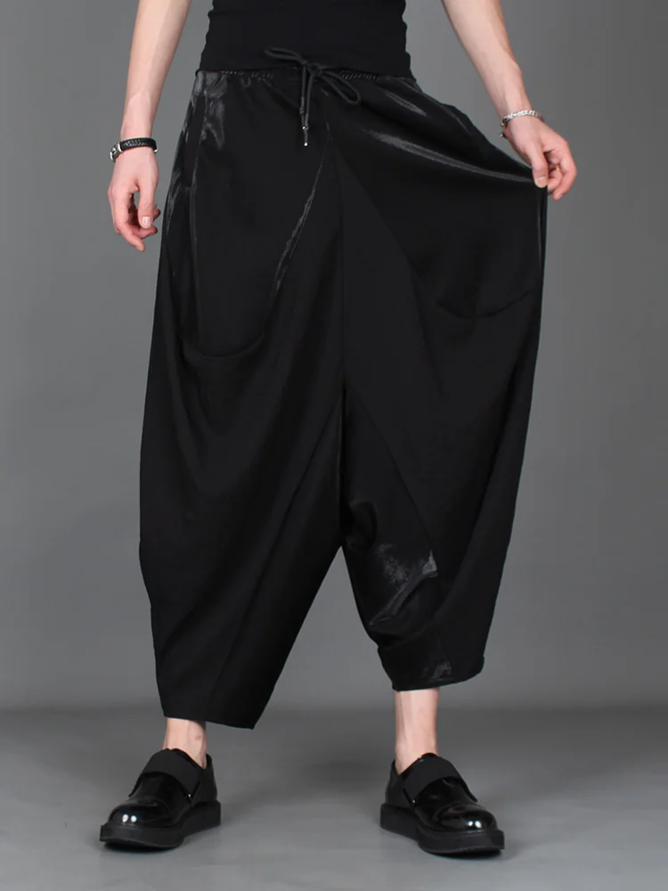 M-2XL! Новые летние мужские темные свободные брюки Harlan сшитые карманы в стиле