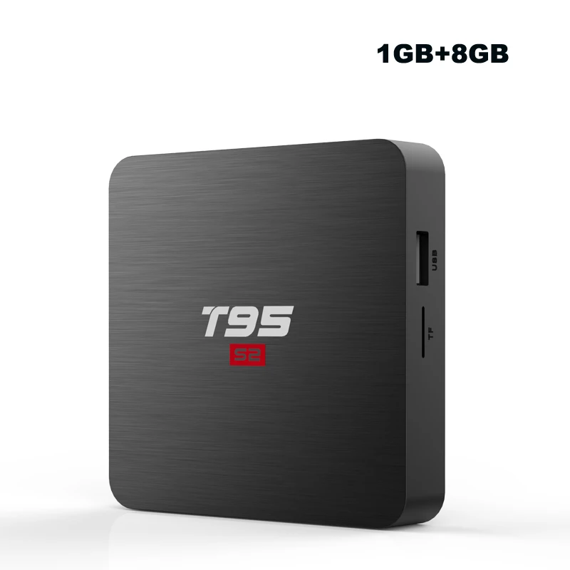 1GB 8GB Смарт ТВ приставка Android 7,1 T95 S2 2 Гб 16 Гб Amlogic S905W четырехъядерный 2,4 ГГц WiFi приставка 1Гб 8Гб медиаплеер tx3 Мини ТВ android - Цвет: 1GB 8GB