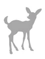 deer Свинья, для рукоделия, металлические режущие штампы, форма для вырезания кроликов, лисичек, оленей, ежиков, скрапбукинга, бумажный нож, трафареты - Цвет: deer