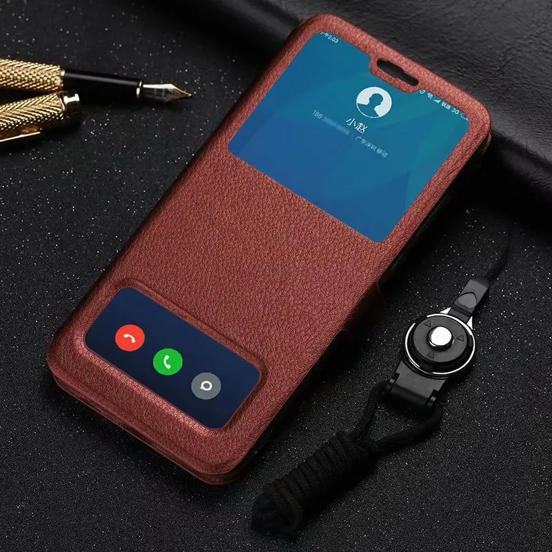 For Coque Huawei Mate 10 20 Lite Case Cover Luxury Flip Leather Stand Cases on Fundas With lanyard | Мобильные телефоны и