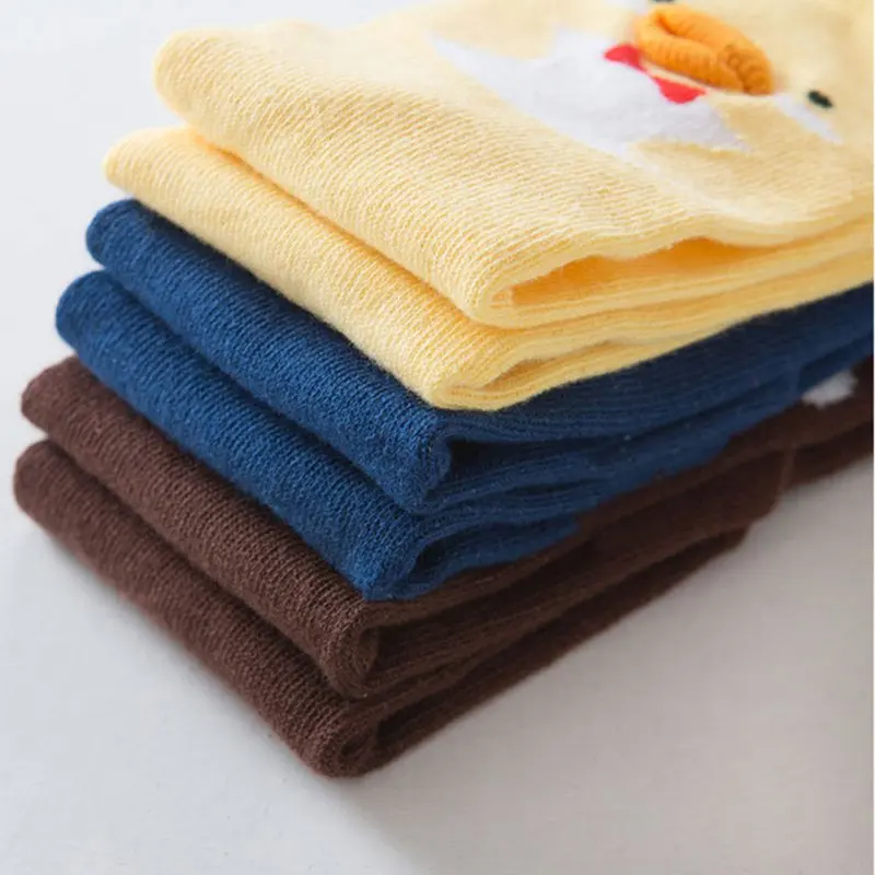 

0-4Y Baby Girls Boys Cartoon Infant Soft Cotton Knee High Hosiery Stockings