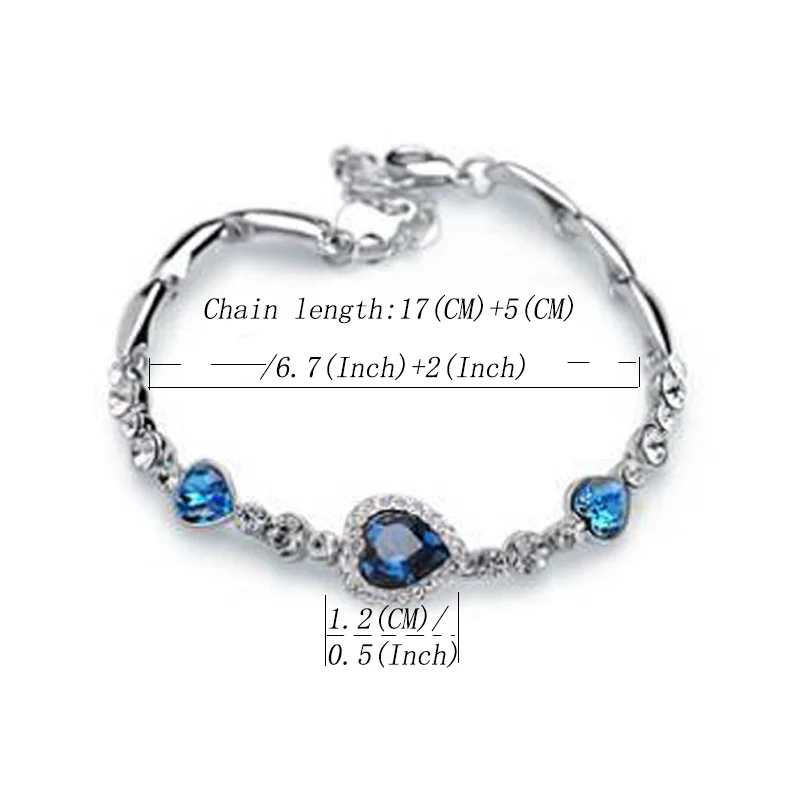

High Quality Luxury Bracelet AAAA Crystal Embellishment Charm Women Wedding Anniversary Party Gift Jewelry