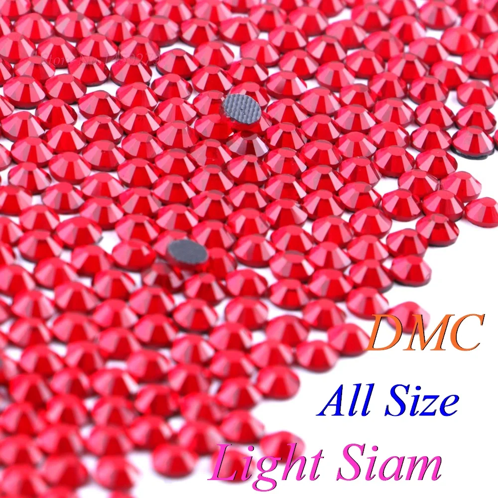 Все размеры! Светильник Siam Стразы DMC горячей фиксации SS6 SS10 SS16 SS20 стеклянные