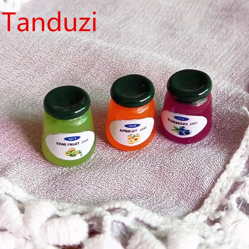 Tanduzi 3 шт./компл. Смешанная имитация смолы еда абрикосовый Джем Черничный киви