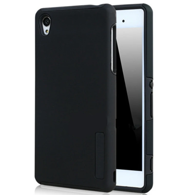 Armor Case for Sony Xperia Z2 Z3 Z4 Slim Hybrid Dual Layers Shock Proof Defender TPU+PC Rubber Protective | Мобильные телефоны и
