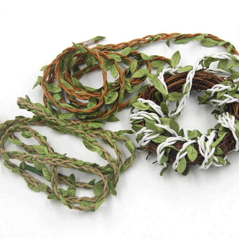Новое поступление 10 м/лот натуральная шпагат с листьями сделай сам ремесло