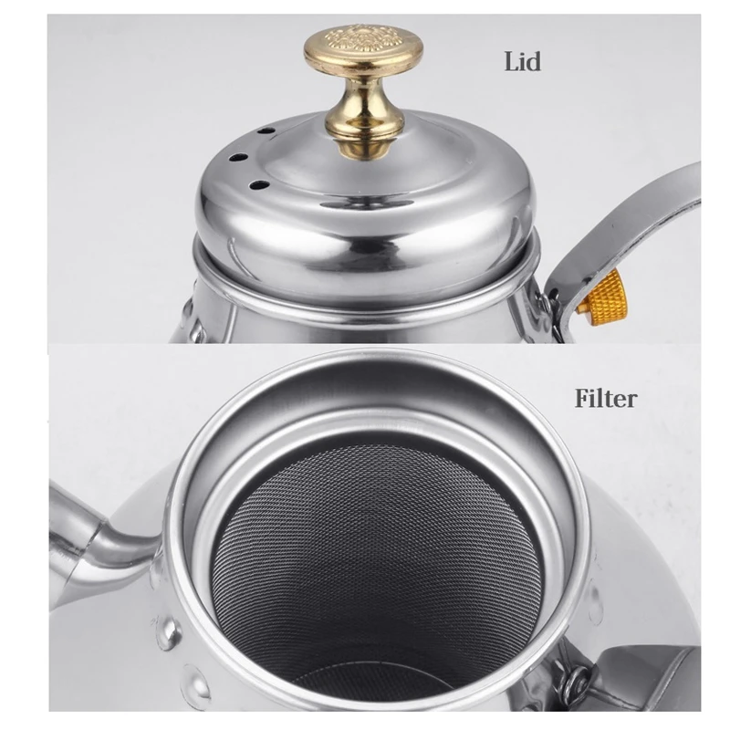 1.2L/1.8L Нержавеющая сталь воды чайник Котел индукционной ча Чай Кофе горшок с