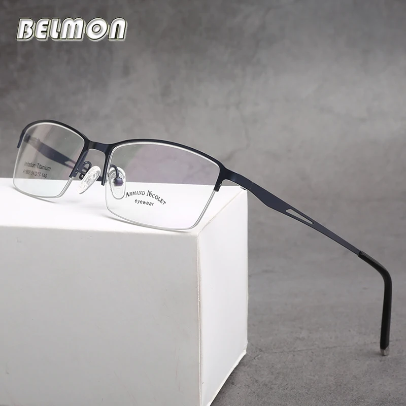 

Spectacle Frame Eyeglasses Men Computer Myopia Optical Eye Glasses Frame For Male Transparent Clear Lens Armacao de RS051