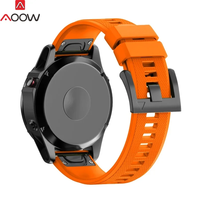 AOOW силиконовый ремешок для часов Garmin fenix 3 HR fenix 5X gps часы Quick Release замена Браслет ремешок Высокое качество полосы