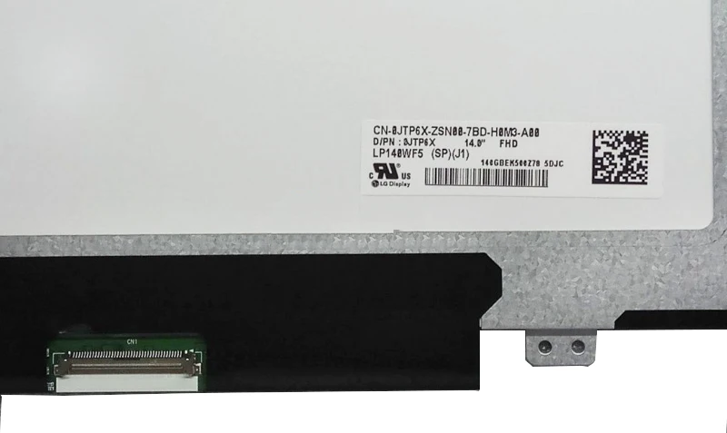 14 0 &quotсветодиодный ЖК-экран LP140WF5-SPJ1 LP140WF5 (SP) (J1) D/PN: 0jpp6x tp6x с сенсорным экраном