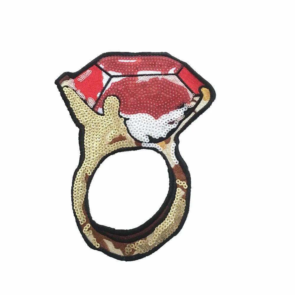 1 шт. патчи с кольцом и блестками 23 х18 см |