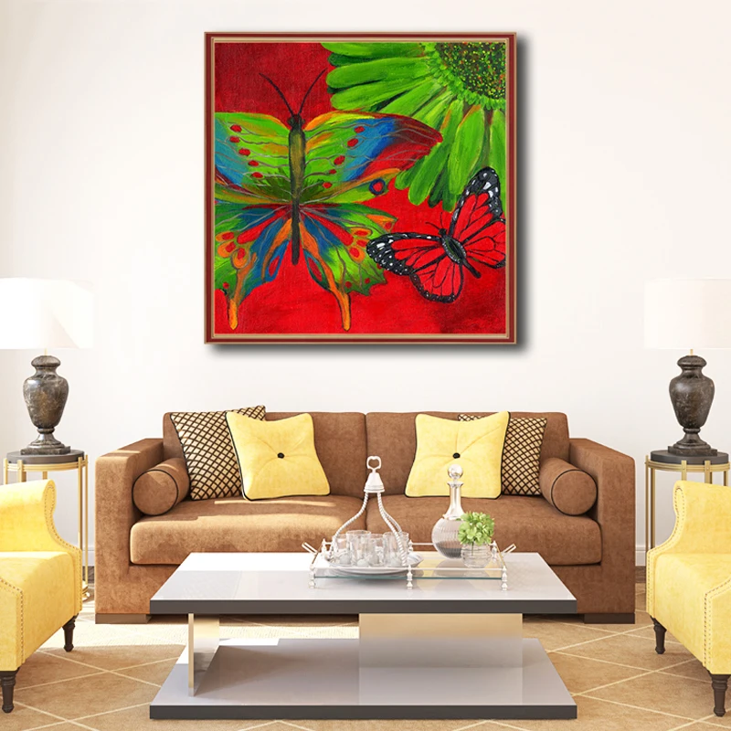 5D DIY Diamond Painting Full Square Butterfly Animals Flowers Bird OUYIJIA Mosaic Picture Of Rhinestones Embroidery Sale | Дом и сад