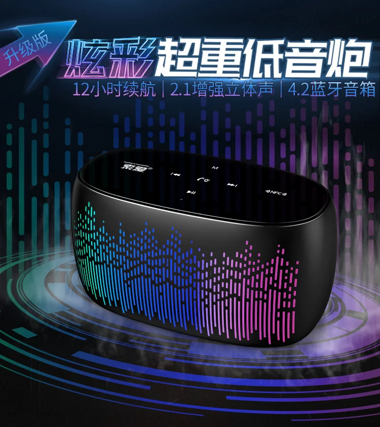 SOAIY S52 беспроводной Bluetooth динамик 12 Вт Высокое качество открытый динамик с басом Саундбар мобильный телефон мини динамик