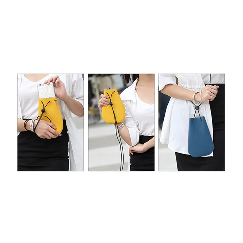 Модный кошелек конфетного цвета с узором Личи кожаный чехол для телефона мини