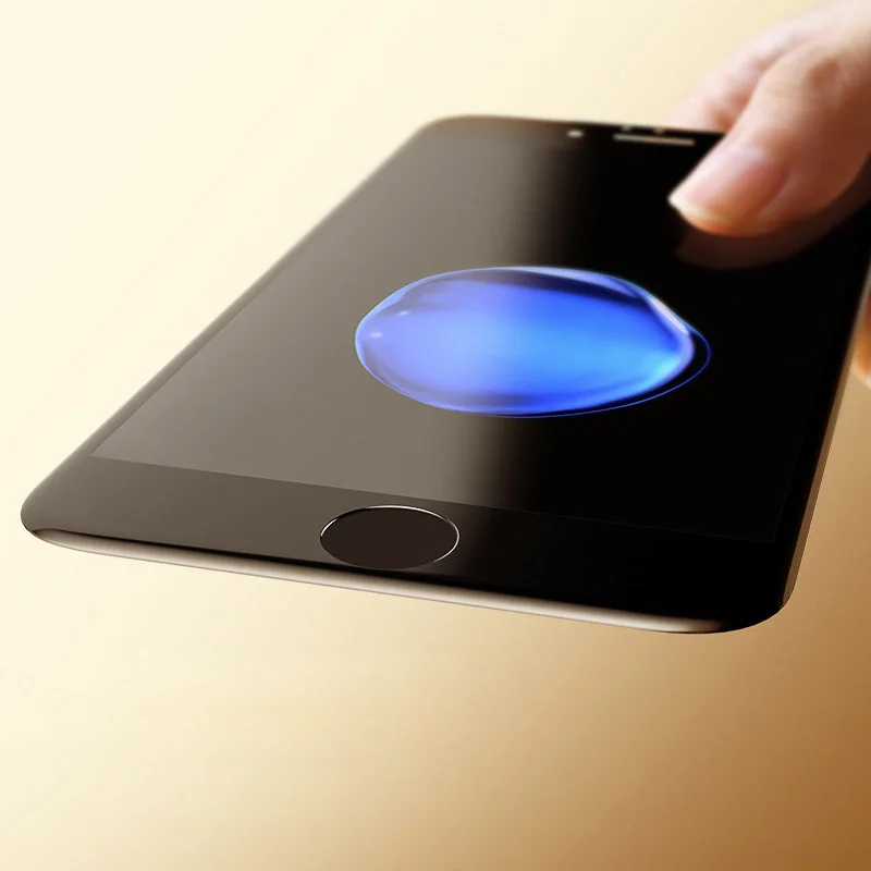 3d круглый изогнутый край закаленное стекло для iphone 7 plus полное Покрытие Защитной