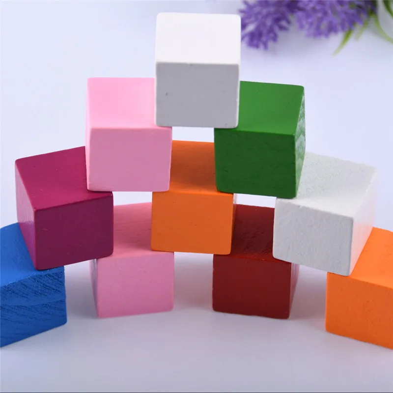 5 шт./компл. 2 см красочные DIY игрушки деревянные складные строительные блоки