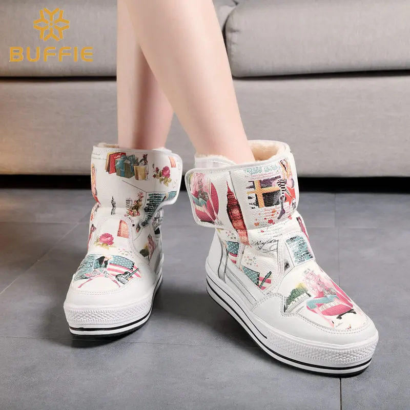 Зимние сапоги для девочек из 30% смешанной натуральной шерсти зимние