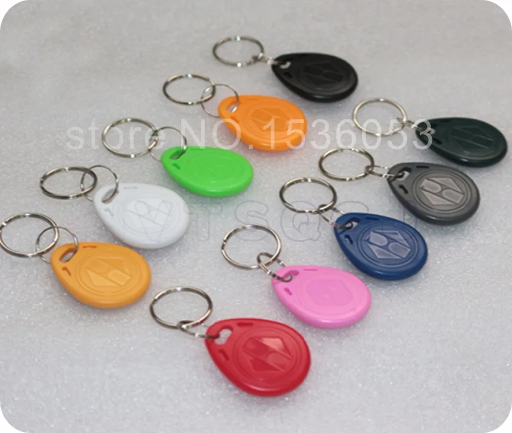 (10 шт./лот) RFID 125 кГц записываемые Смарт брелки перезаписываемые EM4305 бесконтактные