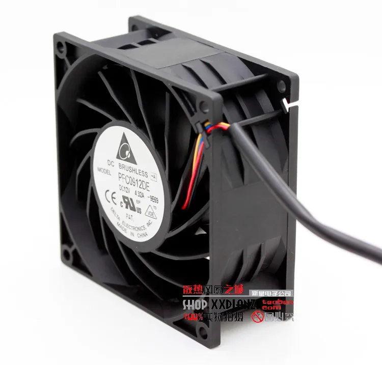 Для delta pfc0912de 9 см 90 мм 90*90*38 мм 9038 9238 12 В 4.32a двухшаровой серверный Вентилятор охлаждения