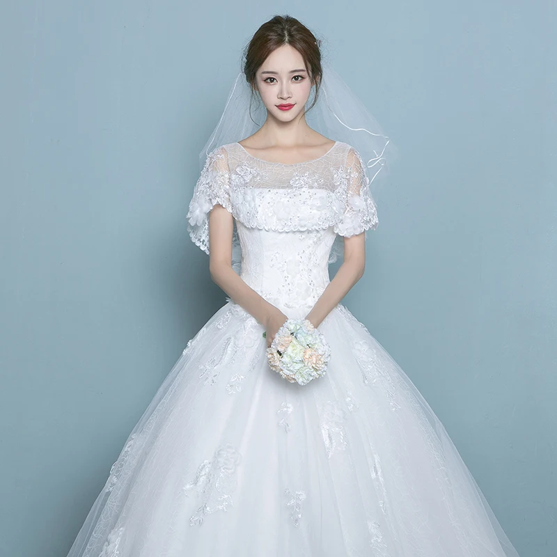 Long Sleeve Lace Wedding Dresses Sequin Tulle Gowns Weding Bridal Bride Weddingdress vestido de noiva | Свадьбы и торжества