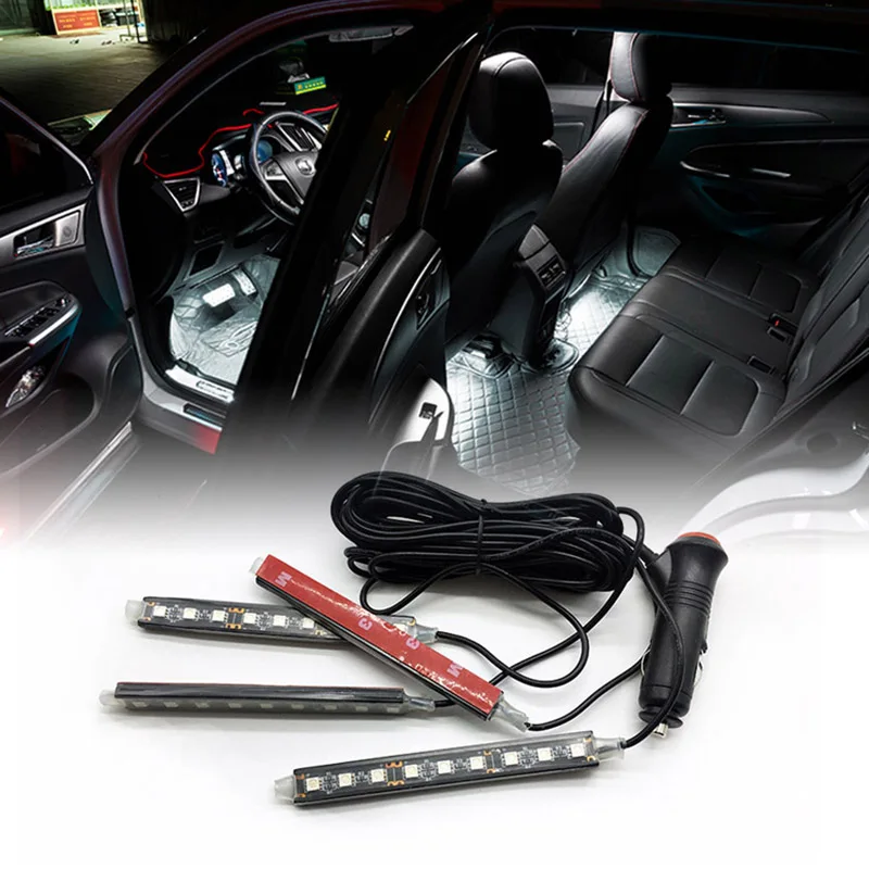 1 комплект Автомобильный светодиодный светильник декоративный для Audi A3 A4 B6 B8 B5 A6 C5