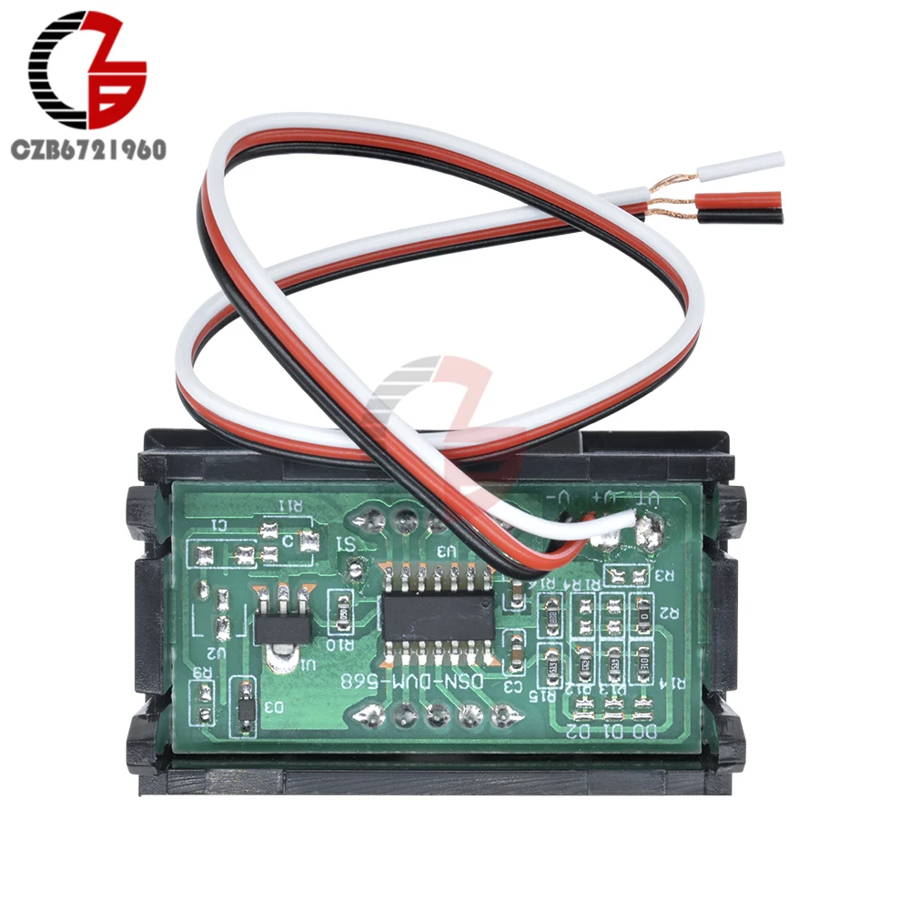 0 56 дюймовый светодиодный цифровой вольтметр постоянного тока измеритель