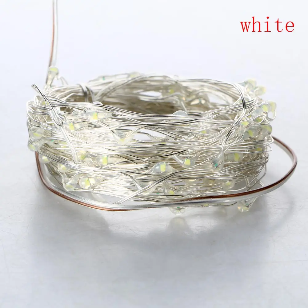 Высокое качество 3 вида цветов 100LED наружная Водонепроницаемая Солнечная энергия