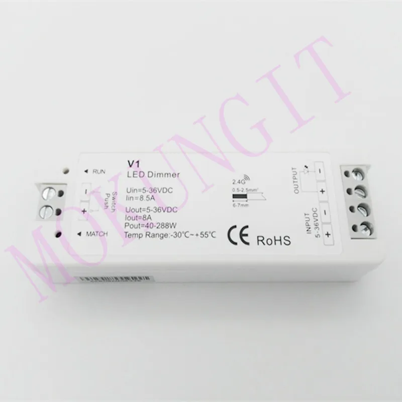 1CH * 8A 5 36VDC CV контроллер затемнения (приглушенный) V1 светодиодный диммер 12В/24В