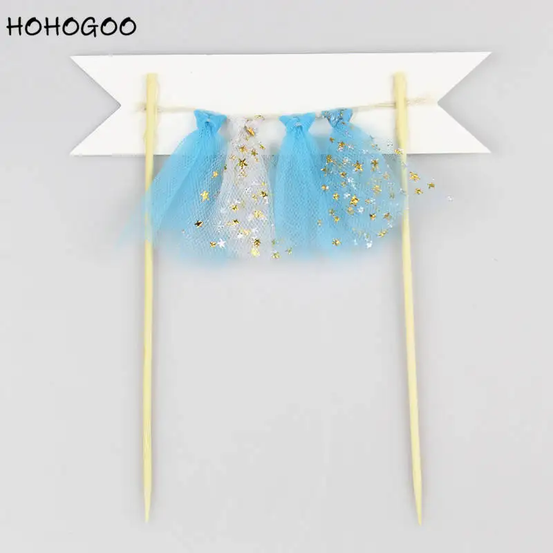 HOHOGOO 3 шт./компл. письмо с днем рождения торт Топпер бумага Baby Shower для именинного