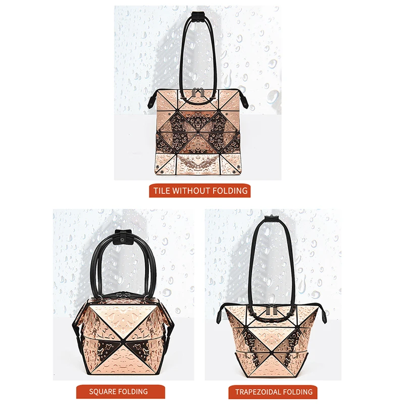 

SUDS Brand Fashion Women Geometry Diamond Shoulder Bag High Quality Female Folding Chains Handbags Crossbody Bag Bolsa Feminina