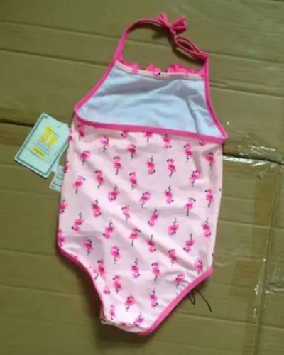 Для маленьких девочек Купальные костюмы Лебедь розовый Одна деталь Купальный