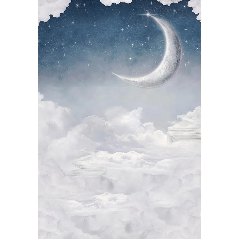 Заказной тематический вечерний 3 D moon sky Фотофон для портретной фотографии в