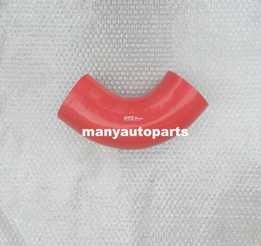 Черный 4-дюймовый Угловой Соединитель 90 градусов силиконовый шланг 102 мм