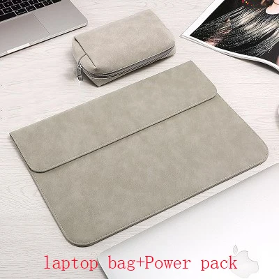 gray sets Новая роскошная сумка для ноутбука Macbook Air 13 Touch ID Pro 13 11 12 15 чехол для Xiaomi 13,3 15,6 чехол для ноутбука - Цвет: gray sets