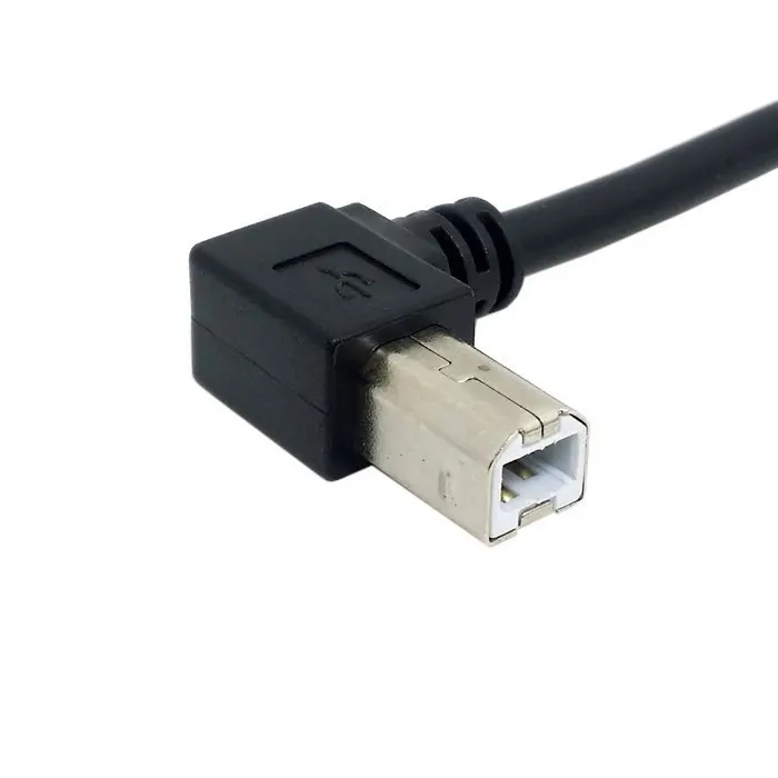 Новинка USB 2 0 A Male to B Прямоугольный 90 градусов принтер сканер жесткий диск кабель 1