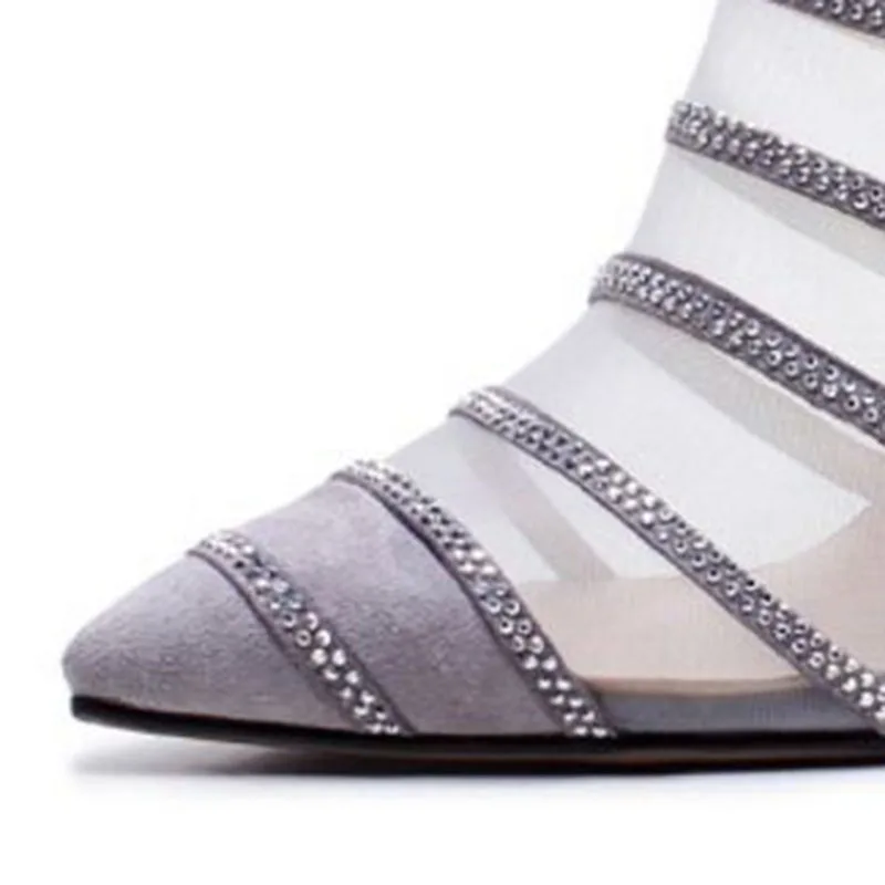 FITWEE Elegant Sexy Women Real Leather High Heel Sandals Beading Gladiator Thin Party Footwear Size 34-39 | Обувь