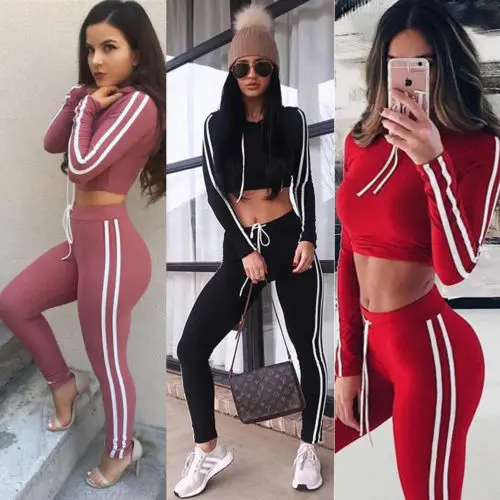 Женский спортивный костюм из 2 предметов толстовка с капюшоном комплекты со