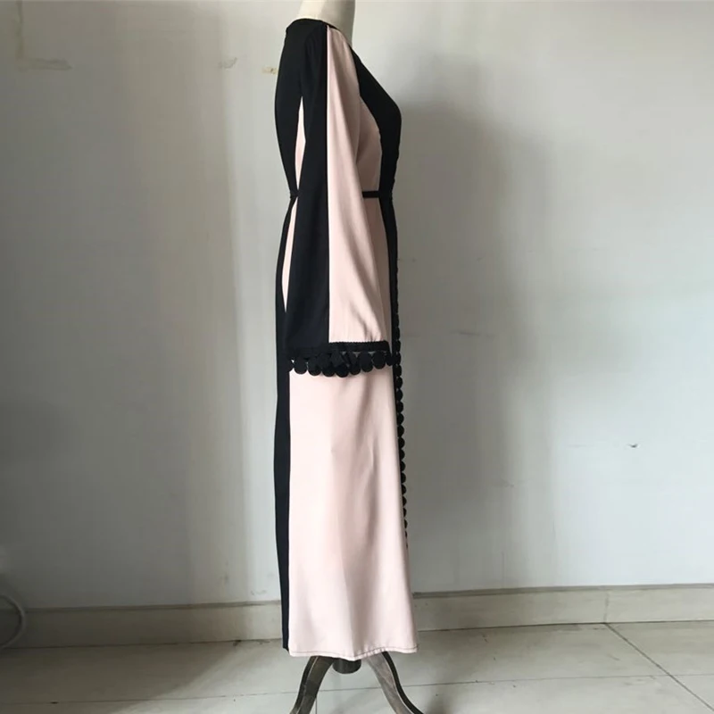 Размера плюс Vestidos Абая Восточный кафтан из Дубая Длинные Арабский мусульманский