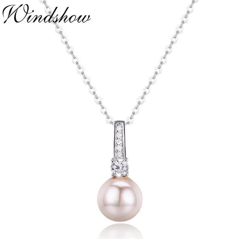 Милая Розовая раковина из стерлингового серебра 925 пробы с кубическим цирконием