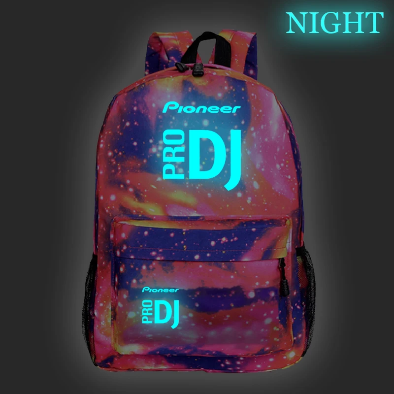 

Pioneer Pro Dj Luminous Backpack Fashion New Pattern Back to School Gift Mochila Beautiful Students Boys Girls Laptop Rucksack