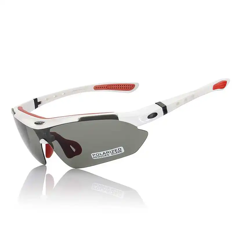 white frame 5 Lens Брендовые мужские и женские солнцезащитные очки с 5 линзами, защитные очки Polaroid MTB, уличные оправа для спортивных очков, оправа для очков, линзы, очки UV400 - Цвет линз: white frame 5 Lens
