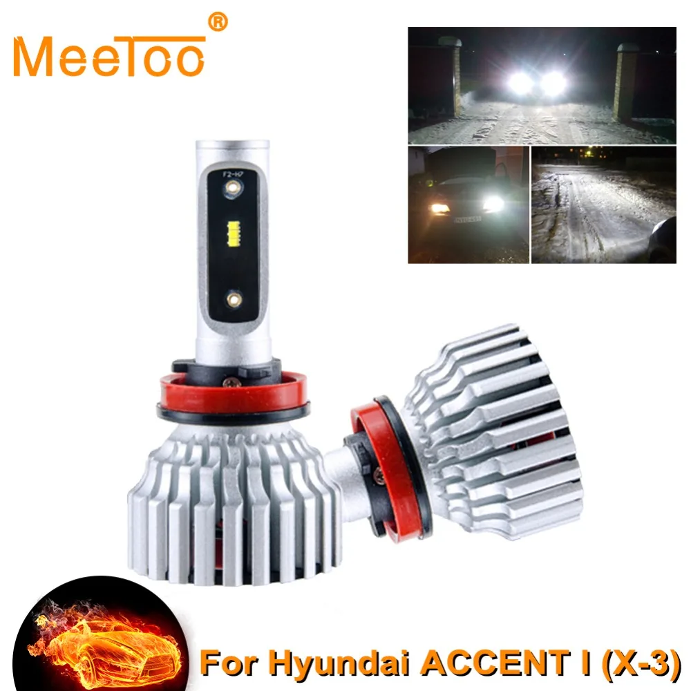 H4 Светодиодные лампы свет автомобиля 6500 К 12 В 24 16000LM 60 Вт High Low луч для hyundai акцент I