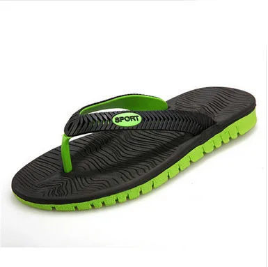 Big Size New 2015 Slippers For Men Shoes Summer Casual Beach Rubber Massage Outdoor Flip Flops Sapatos Femininos | Обувь